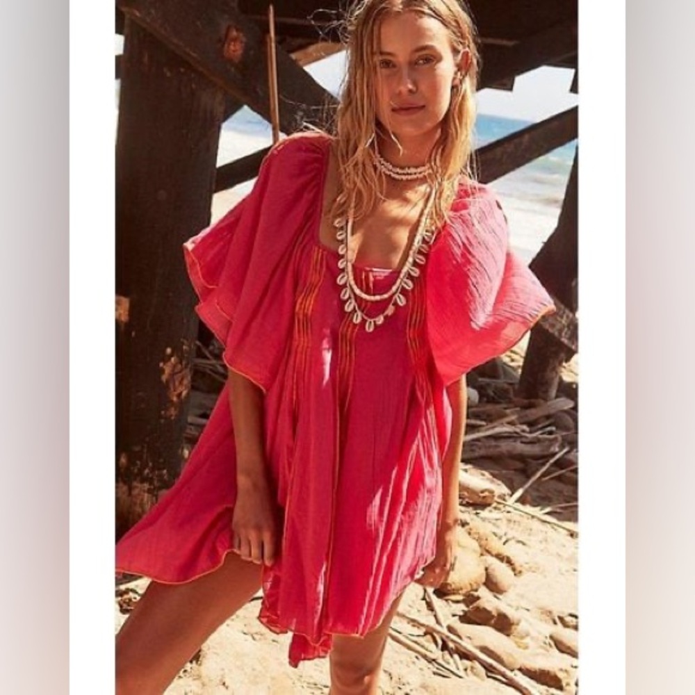 Free people Joelle Tunic in Rose Bright